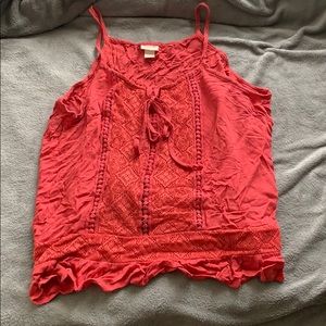 Crocheted tank top